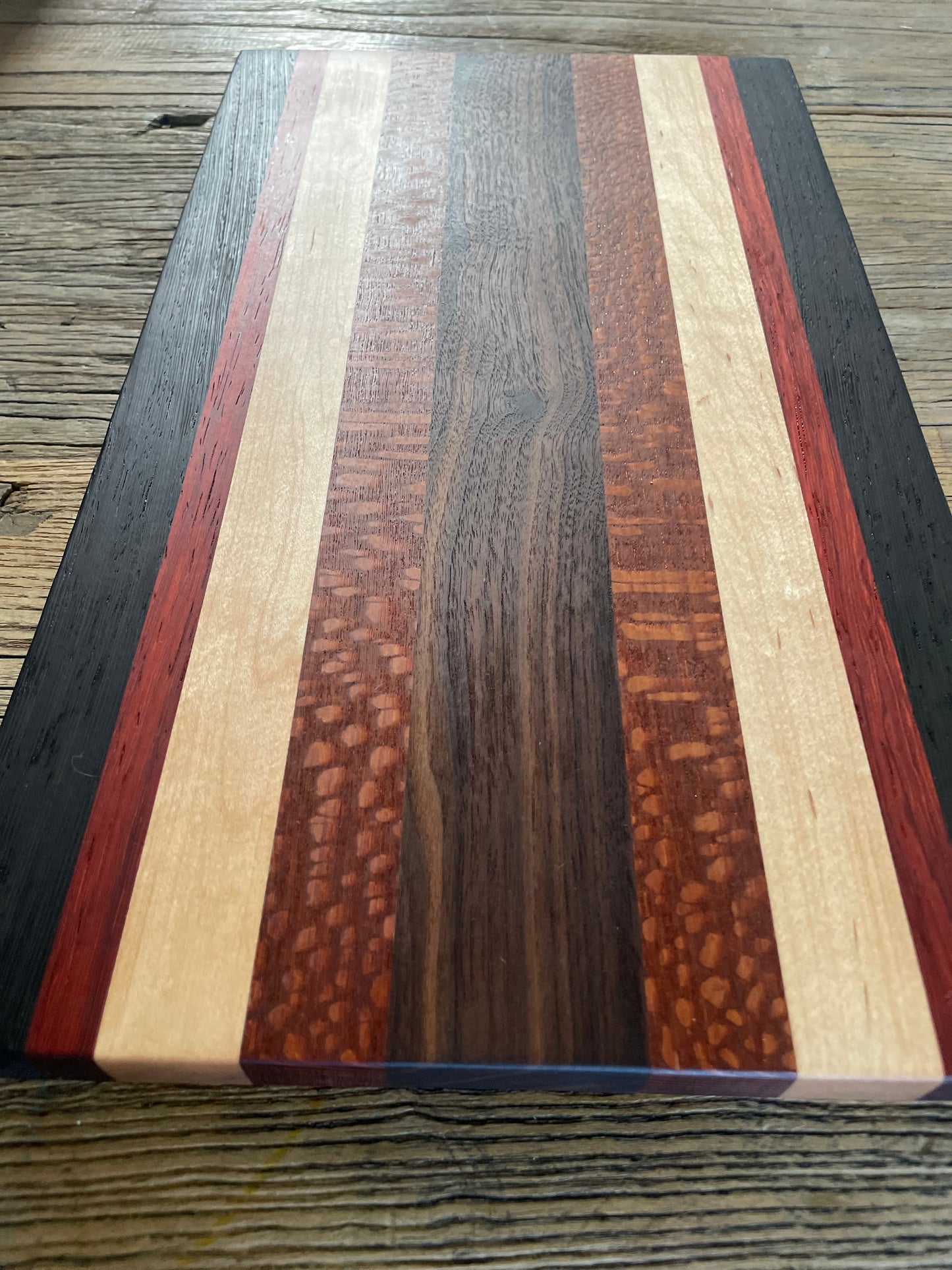 24M014 - Mixed Padauk, Maple, Leopard & Walnut