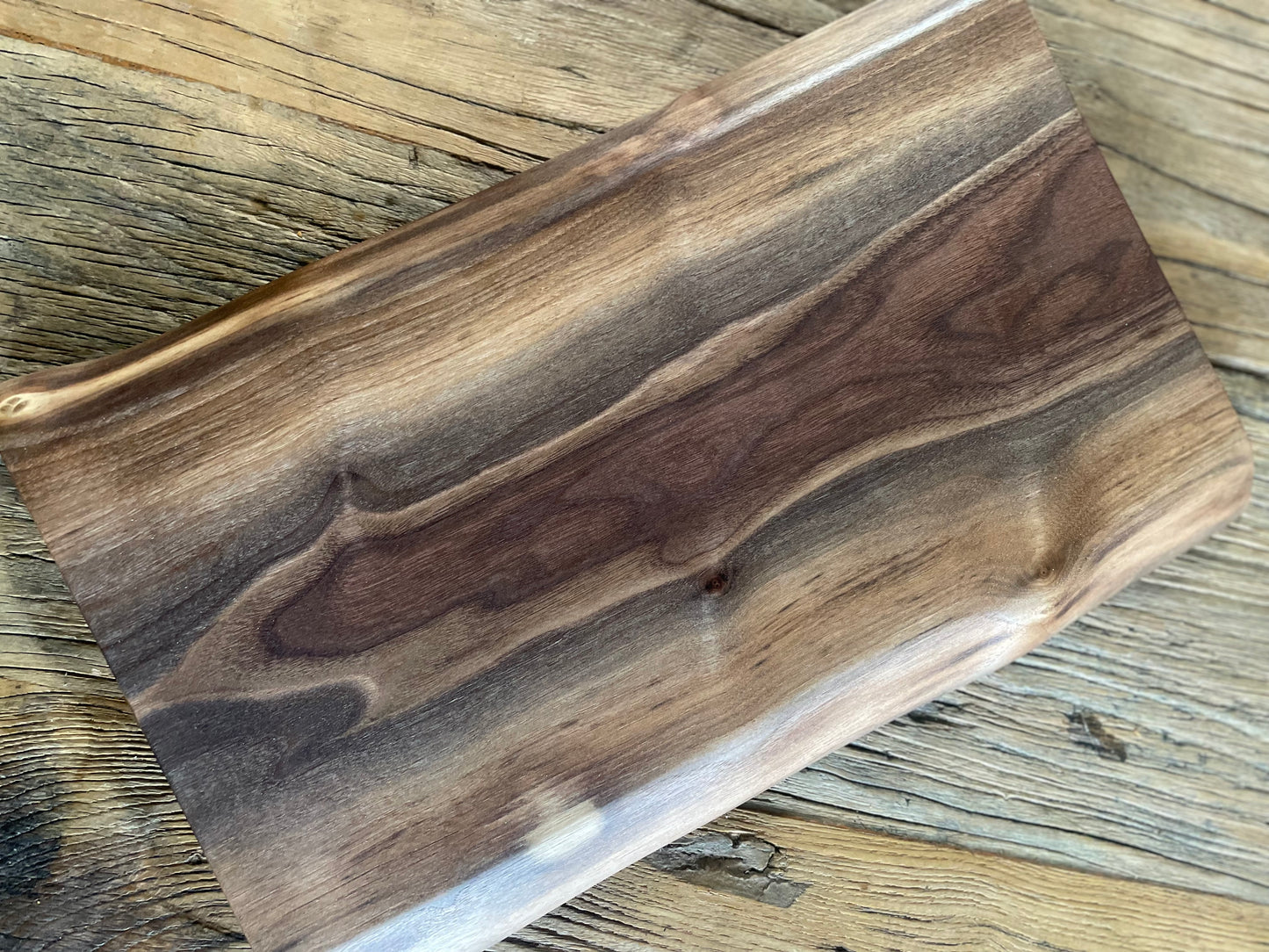 24L015 - Dual Live Edge Black Walnut Board