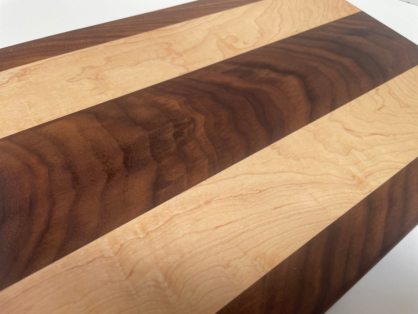23MB01 - Mixed Walnut & Maple Wide Stripes