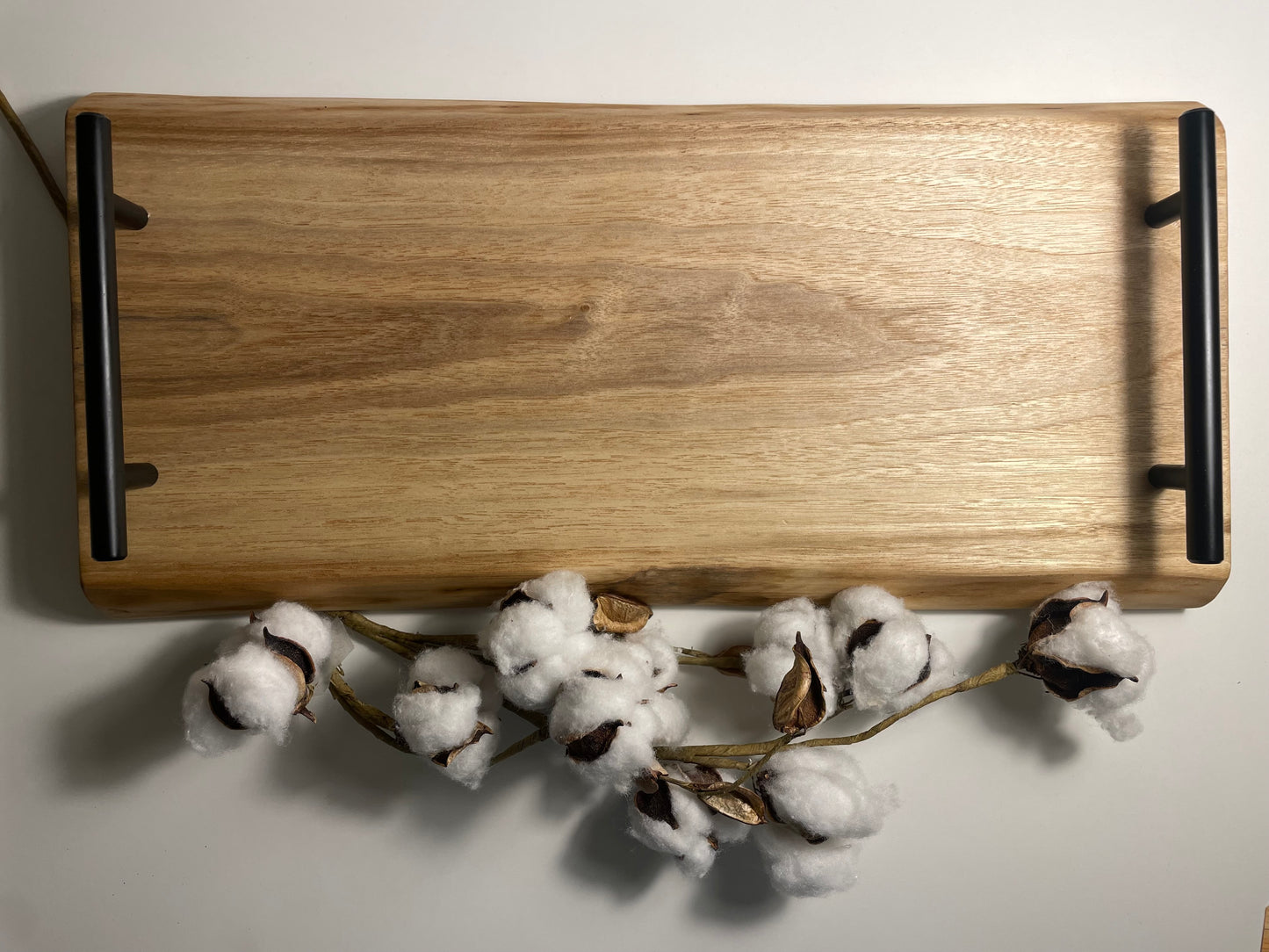 24L003 - Dual Live Edge Sappy Walnut Snacks Board