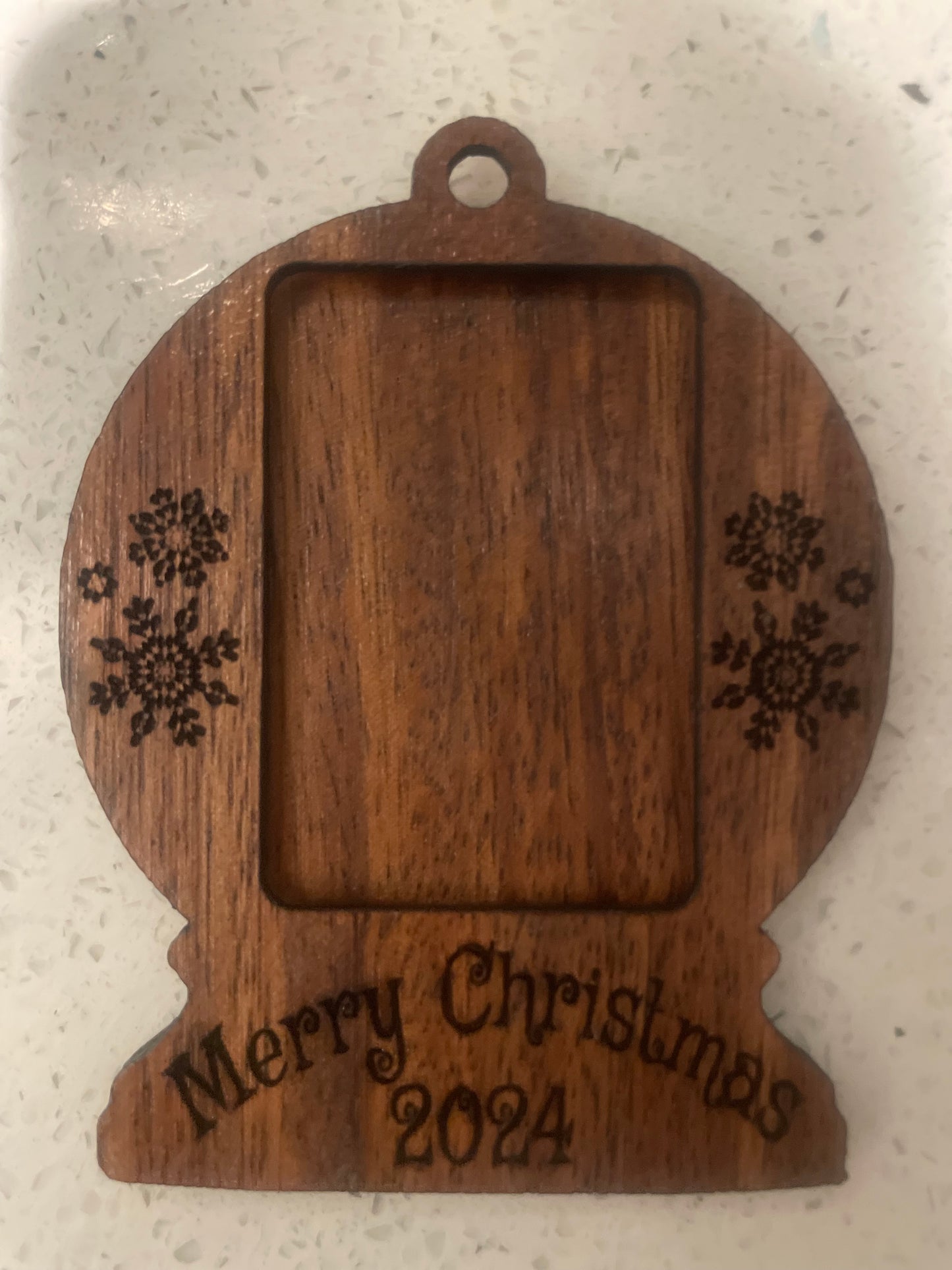 Snow Globe Picture Ornament 2024