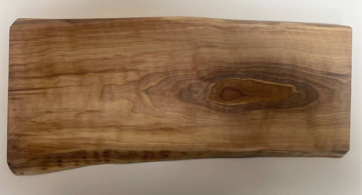 23LAA01 - Dual Live Edge Sappy Walnut Long Board