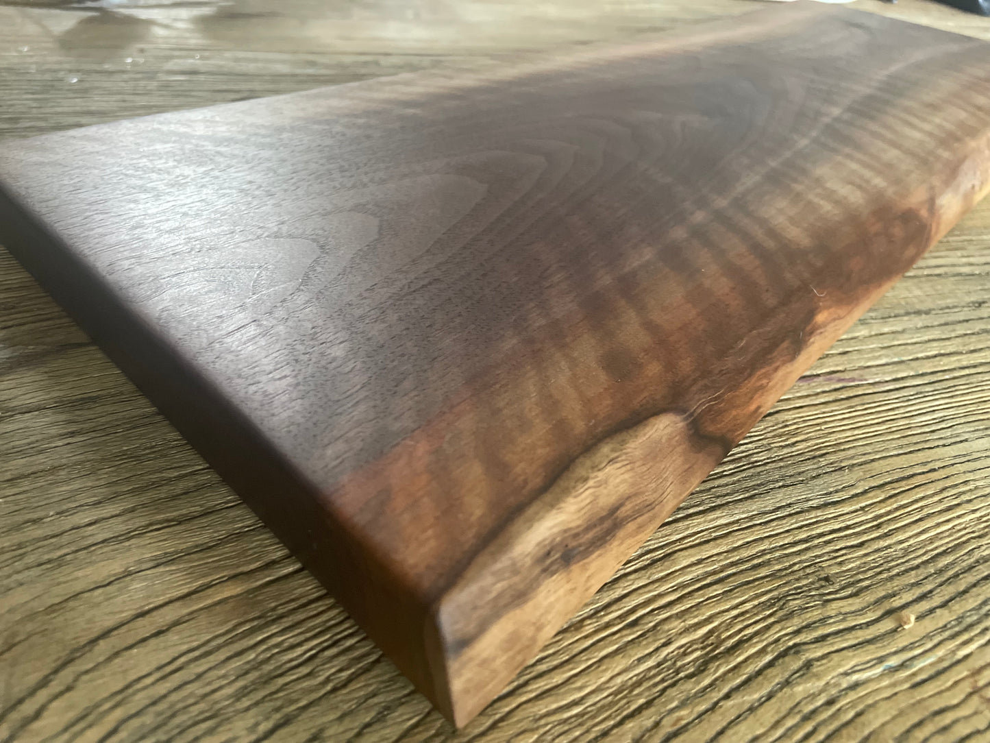 24L026 - Dual Live Edge Long Walnut Board