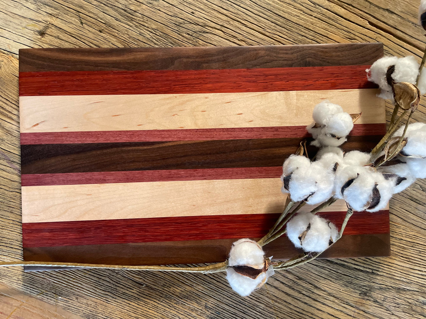 24M020 - Mixed Purpleheart, Wenge, Maple, Walnut & Leopard