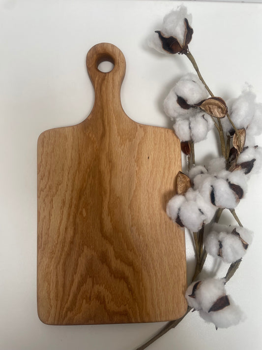 24H006 - Small Solid White Oak Handle Board