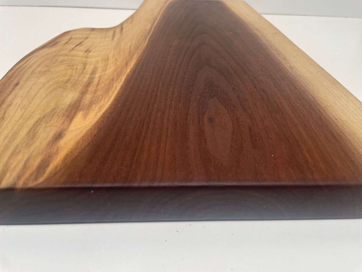 23LAM01 - Dual Live Edge Sappy Walnut Unique Natural Shaped Board