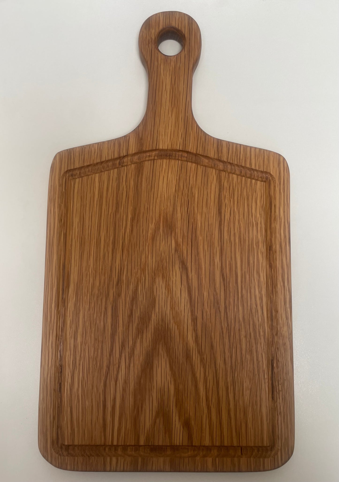 24H005 - Solid White Oak Handle Board w/Juice Groove