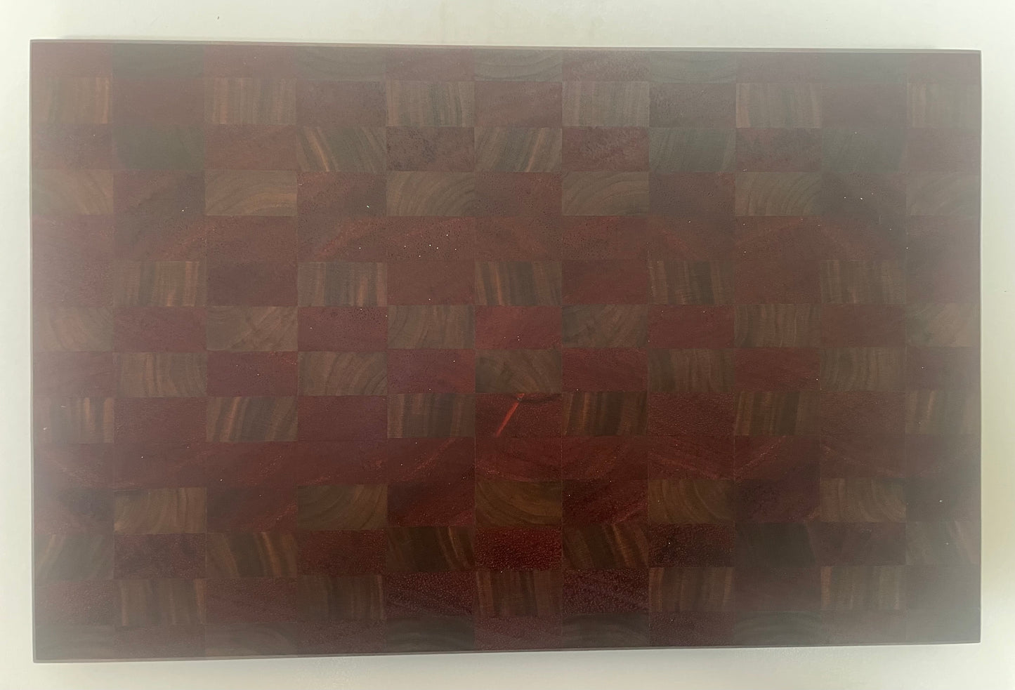 23SJ01 - End Grain Padauk & Walnut w/ Chamfered Edge & Feet
