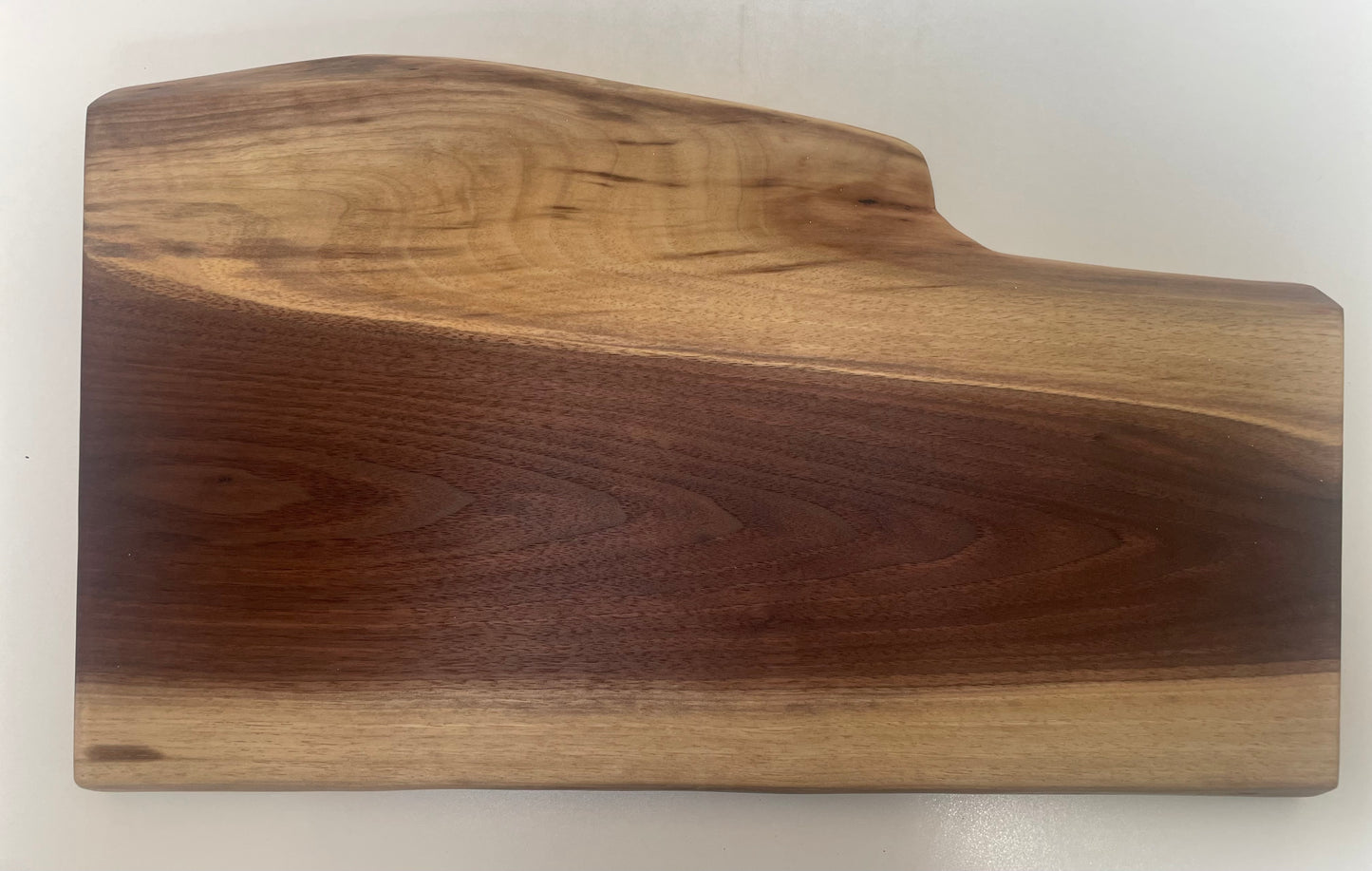 23LAM01 - Dual Live Edge Sappy Walnut Unique Natural Shaped Board