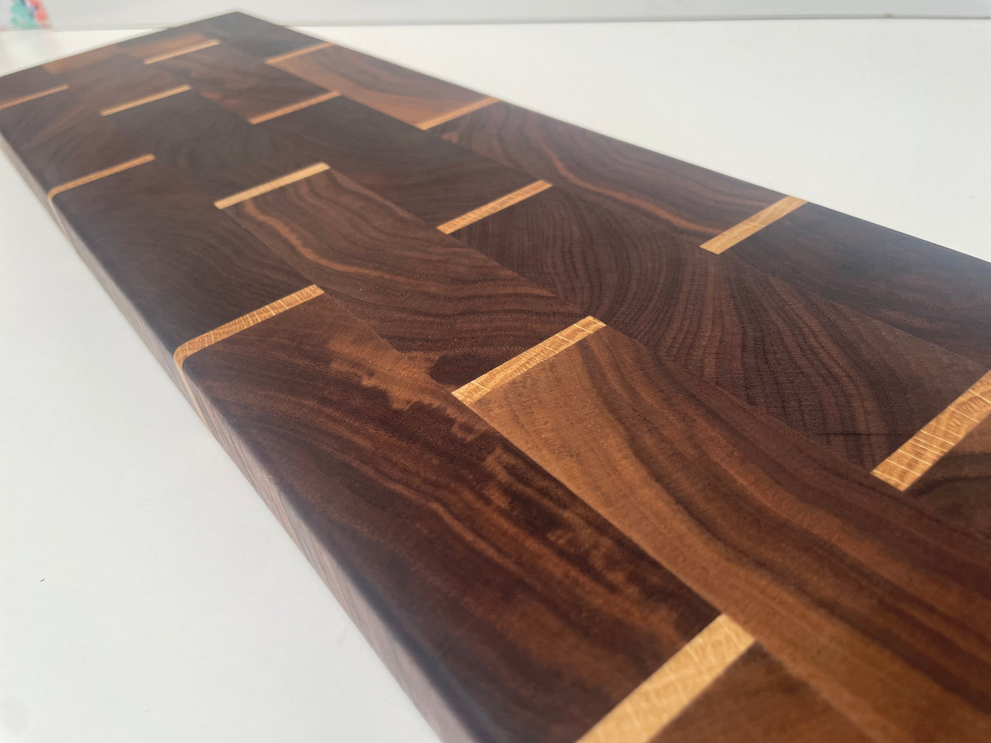 End Grain Brick Pattern Long, Narrow Board (23SQ01)