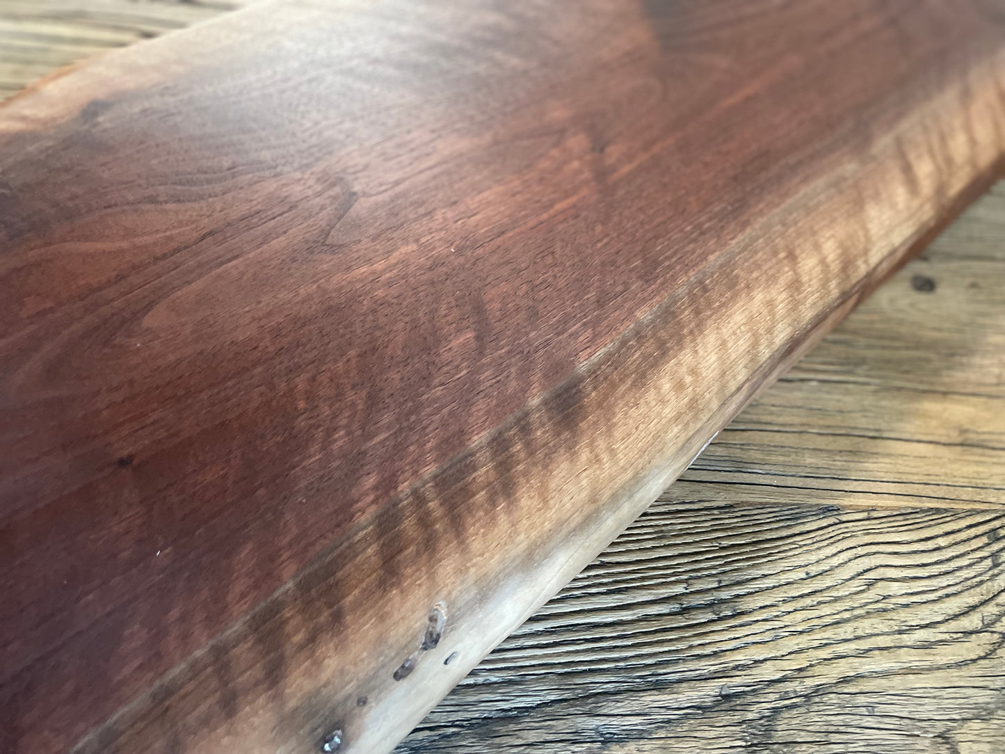 25L015 - Dual Live Edge Walnut Board