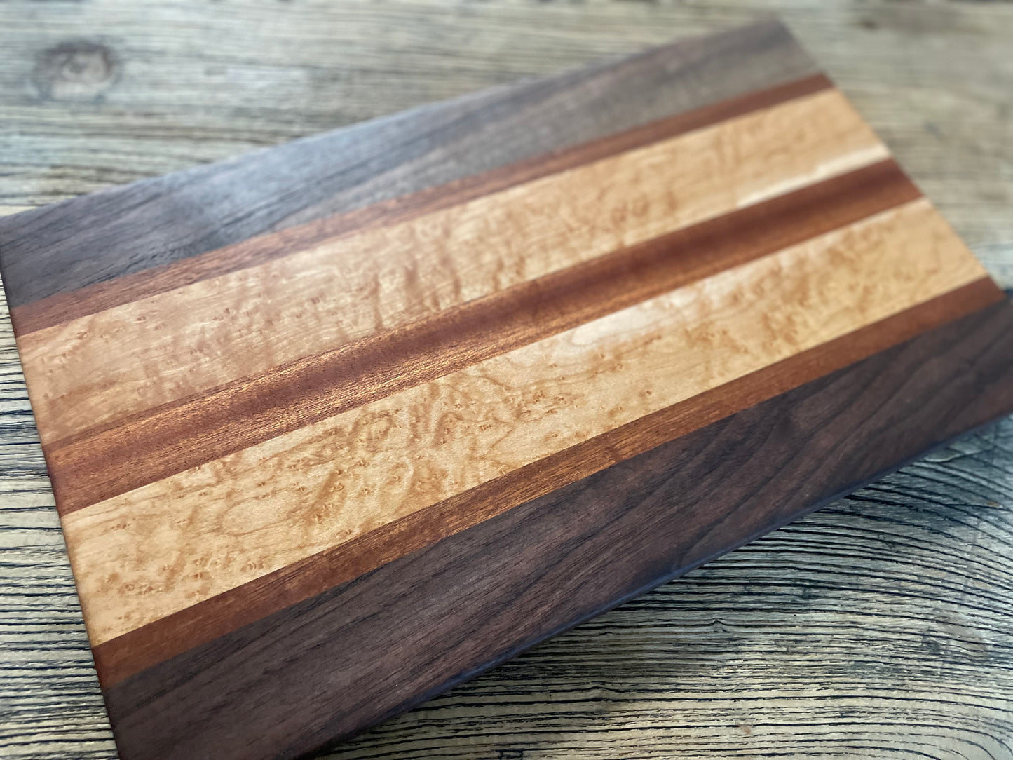 25M025 - Mixed Walnut, Purpleheart & Sapele Board
