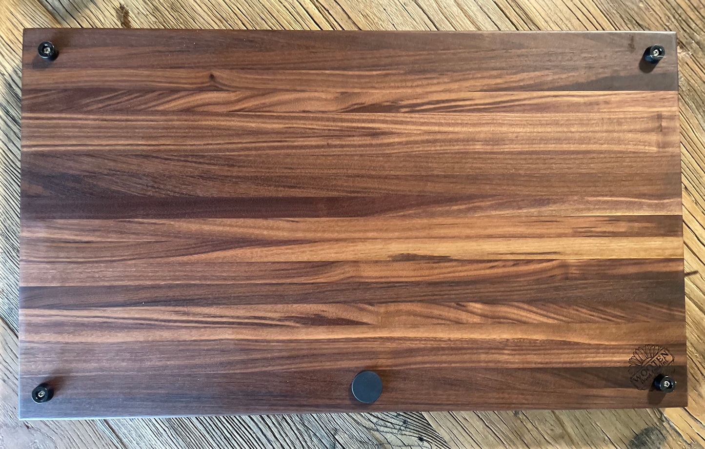 25M009 - XL Joined Walnut Board with “Juice Plug”, Juice Groove & Board Feet