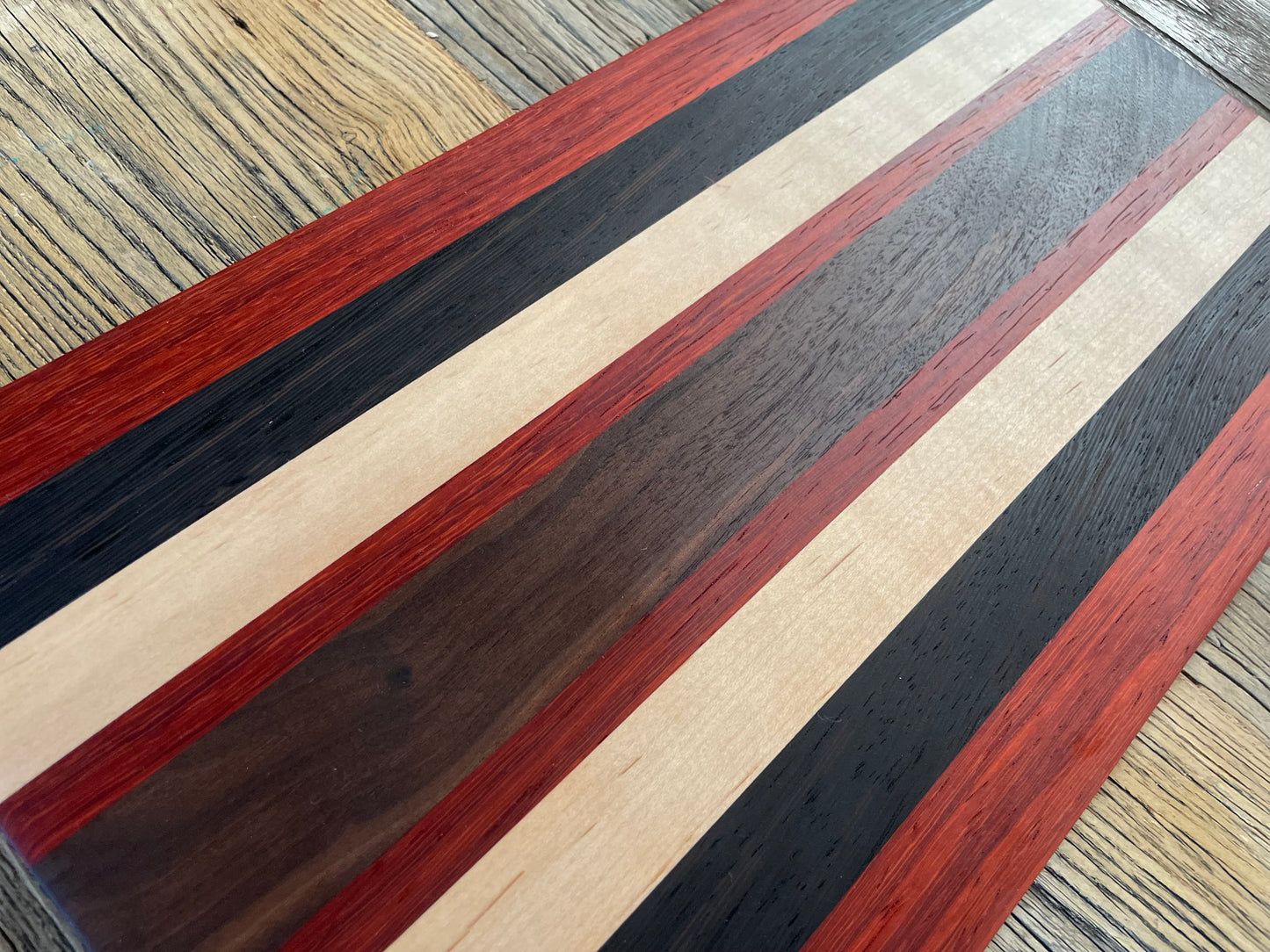 24M018 - Mixed Padauk, Wenge, Maple & Walnut