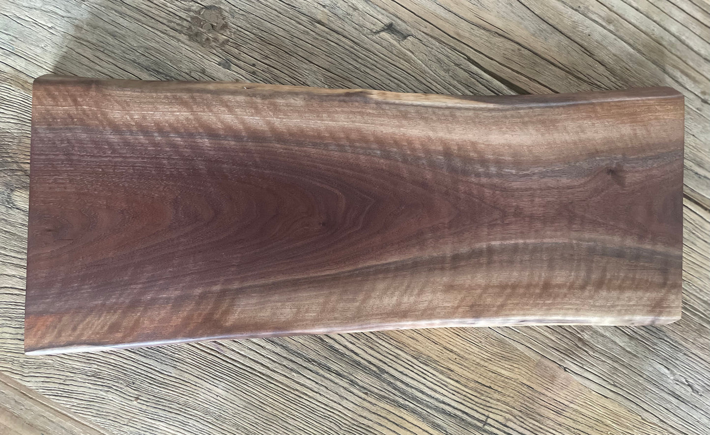 24L026 - Dual Live Edge Long Walnut Board