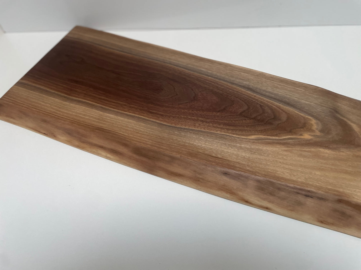 23LAK01 - X-Long Dual Live Edge Sappy Walnut Handle Board