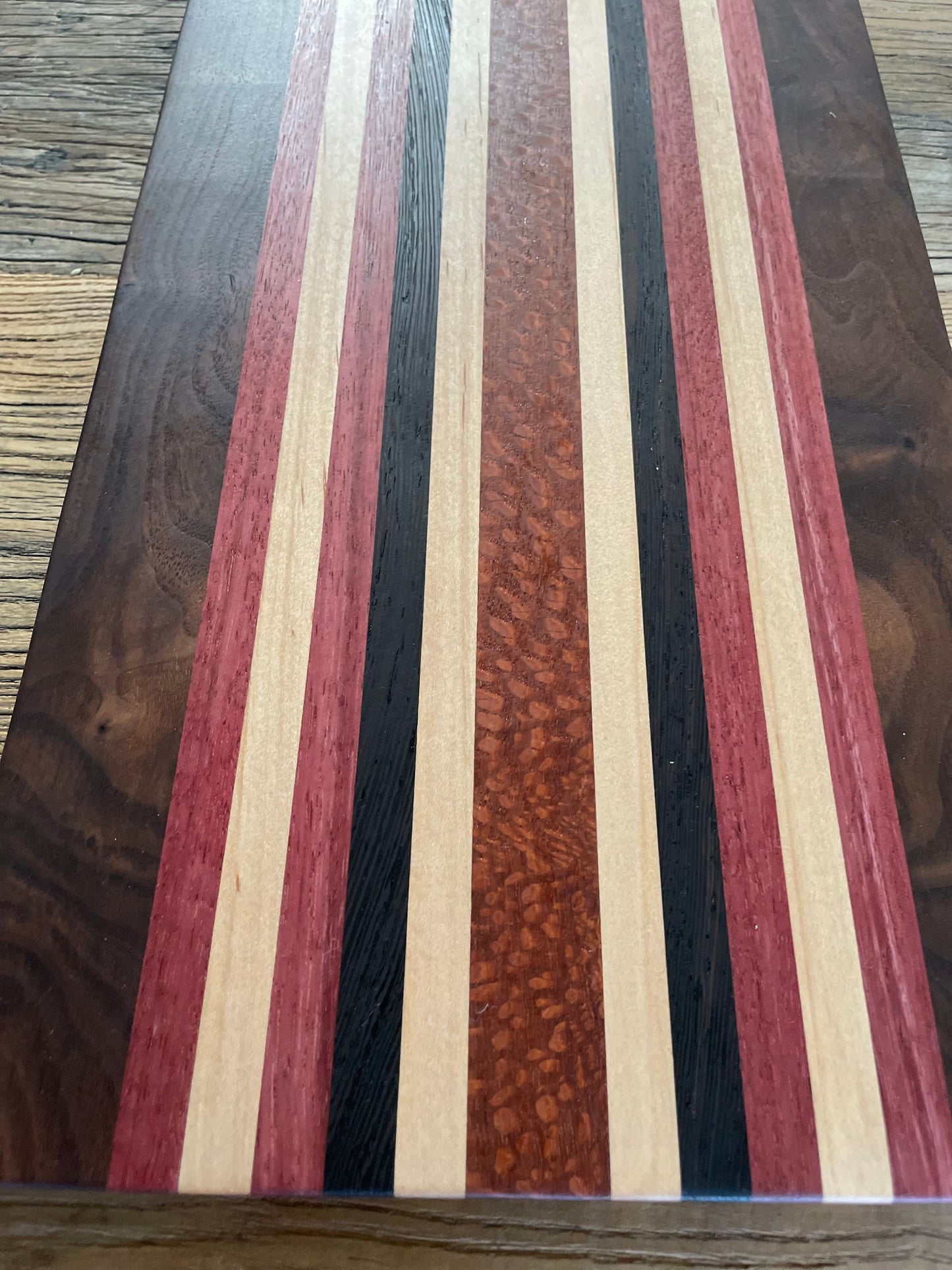24M017 - Mixed Walnut, Padauk, Maple & Purpleheart