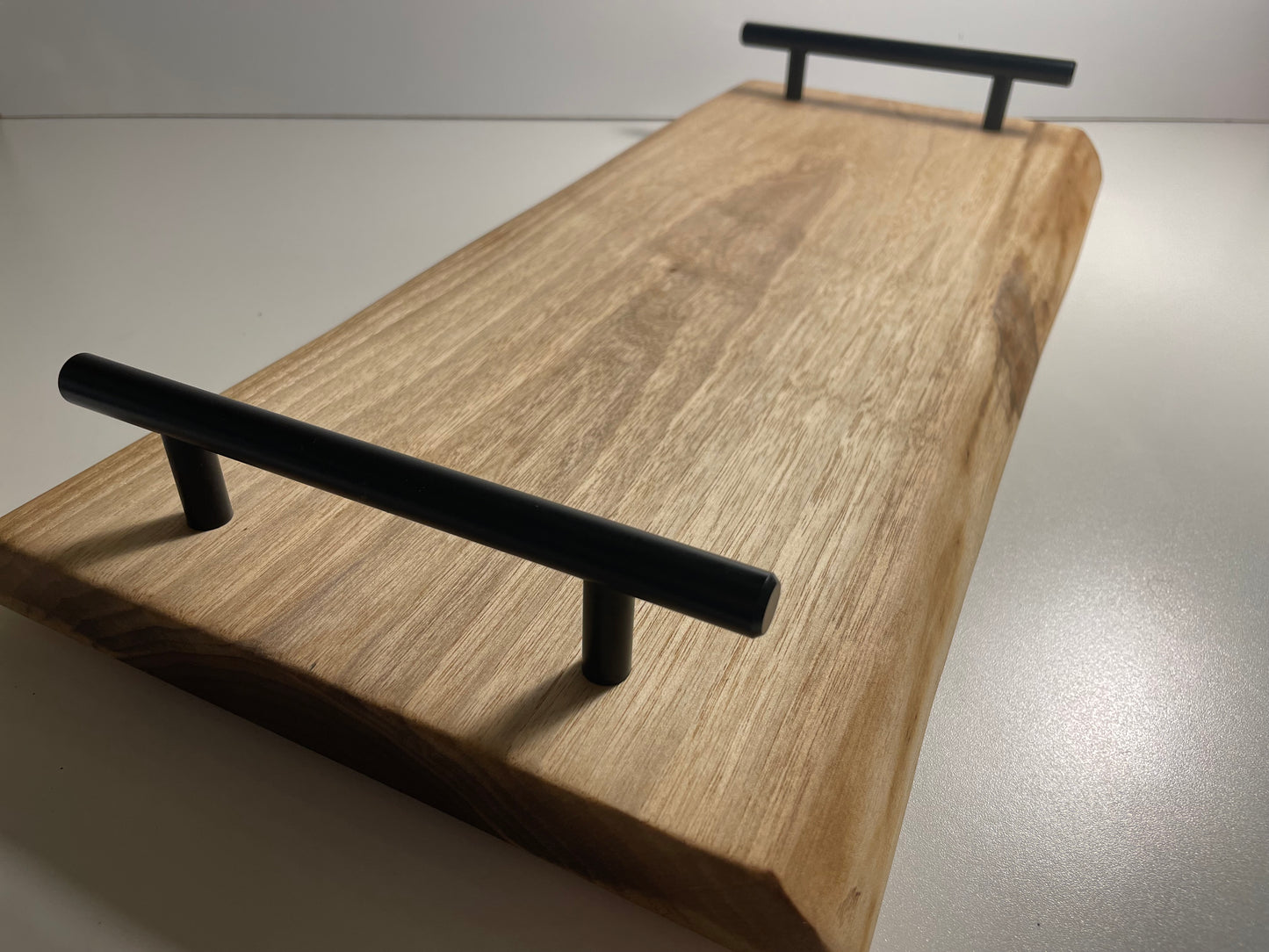 24L003 - Dual Live Edge Sappy Walnut Snacks Board