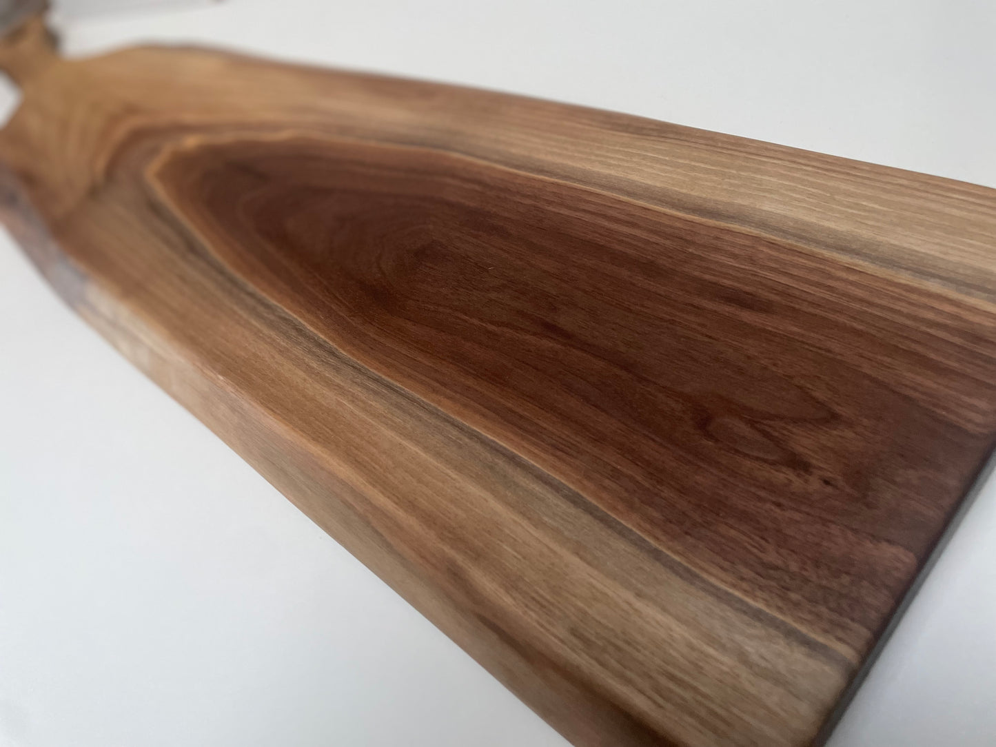 23LAK01 - X-Long Dual Live Edge Sappy Walnut Handle Board