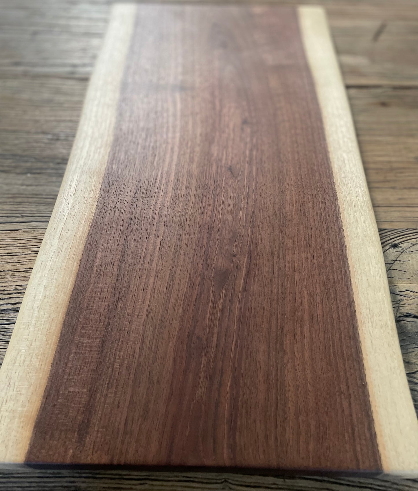 25L028 - Dual Live Edge Walnut Board