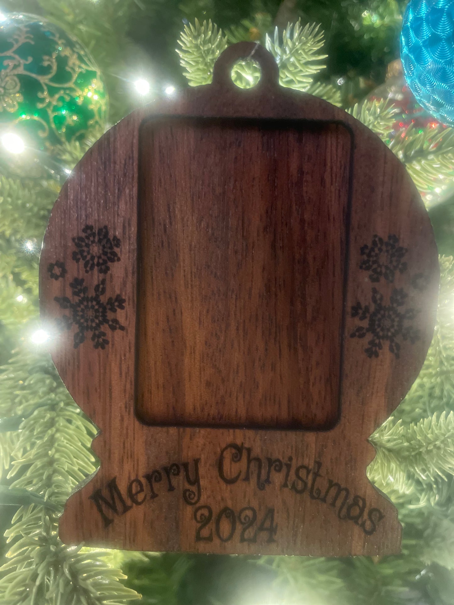 Snow Globe Picture Ornament 2024