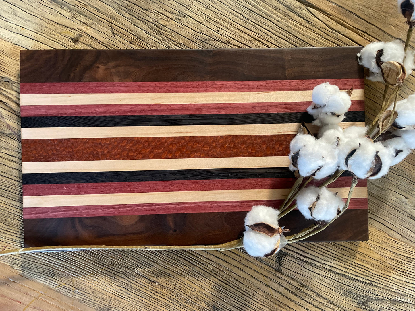 24M017 - Mixed Walnut, Padauk, Maple & Purpleheart