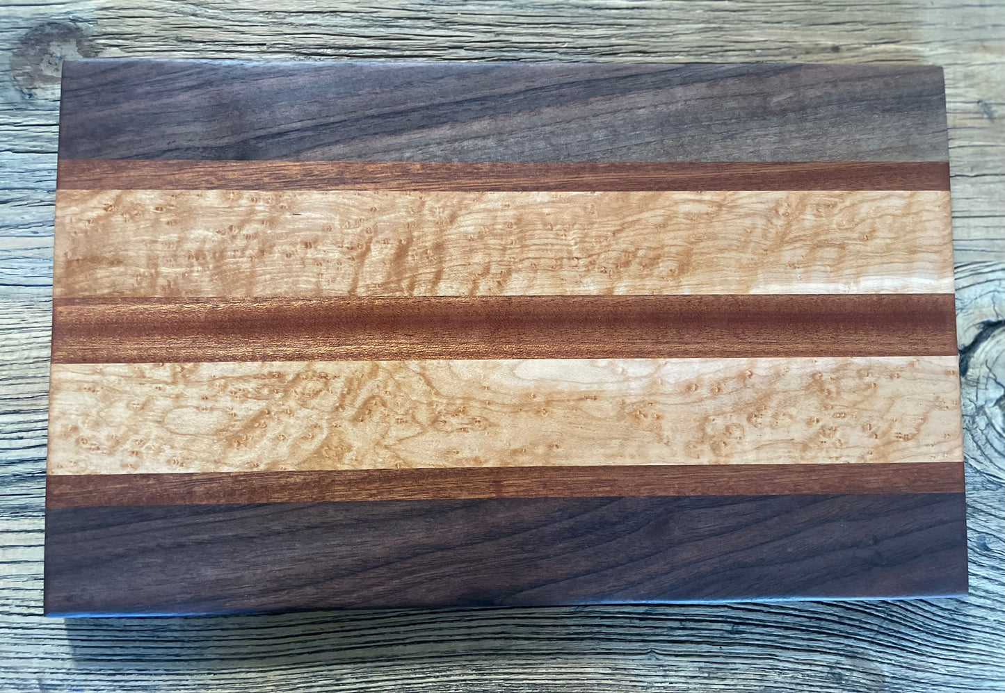 25M025 - Mixed Walnut, Purpleheart & Sapele Board