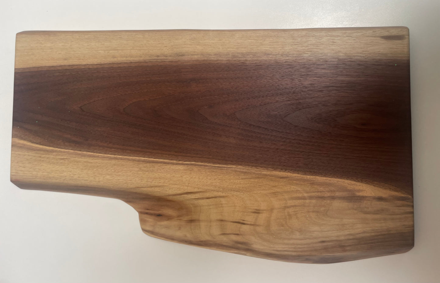 23LAM01 - Dual Live Edge Sappy Walnut Unique Natural Shaped Board