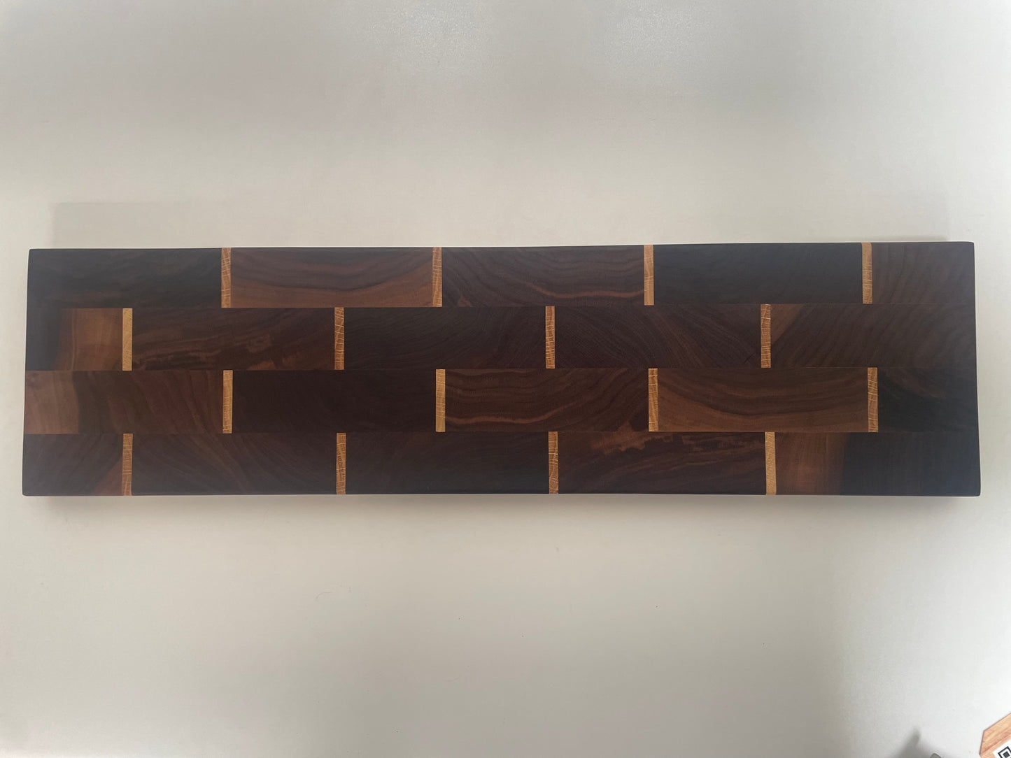 End Grain Brick Pattern Long, Narrow Board (23SQ01)