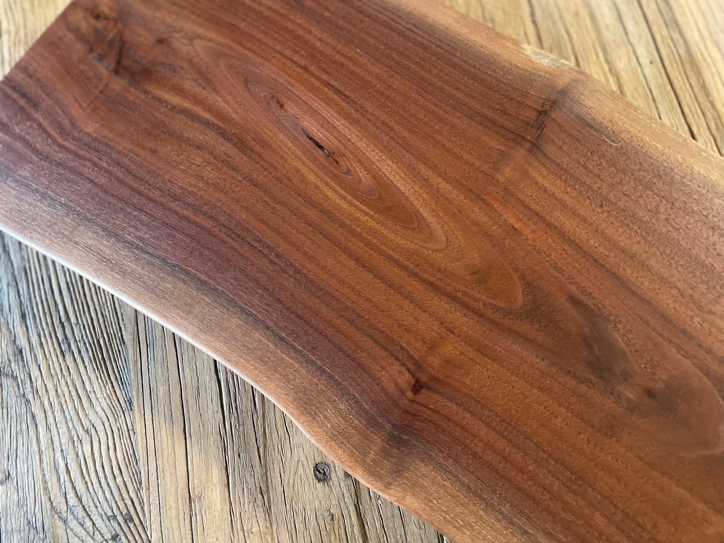 25L009 - Dual Live Edge Walnut Board