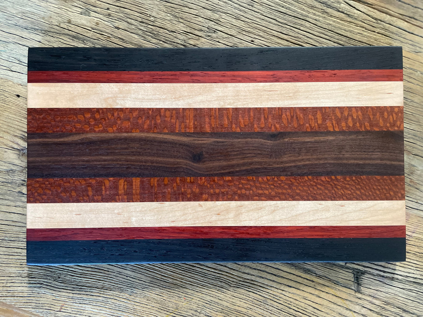 24M014 - Mixed Padauk, Maple, Leopard & Walnut