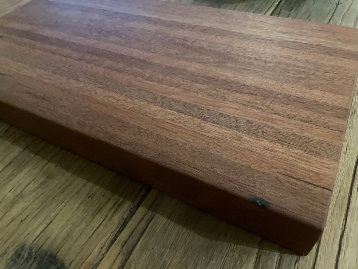 25M016 - Mixed Joined Mahogany Board - Reclaimed YMCA