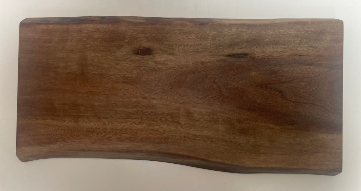 23LM01 - Dual Live Edge Sappy Walnut Board