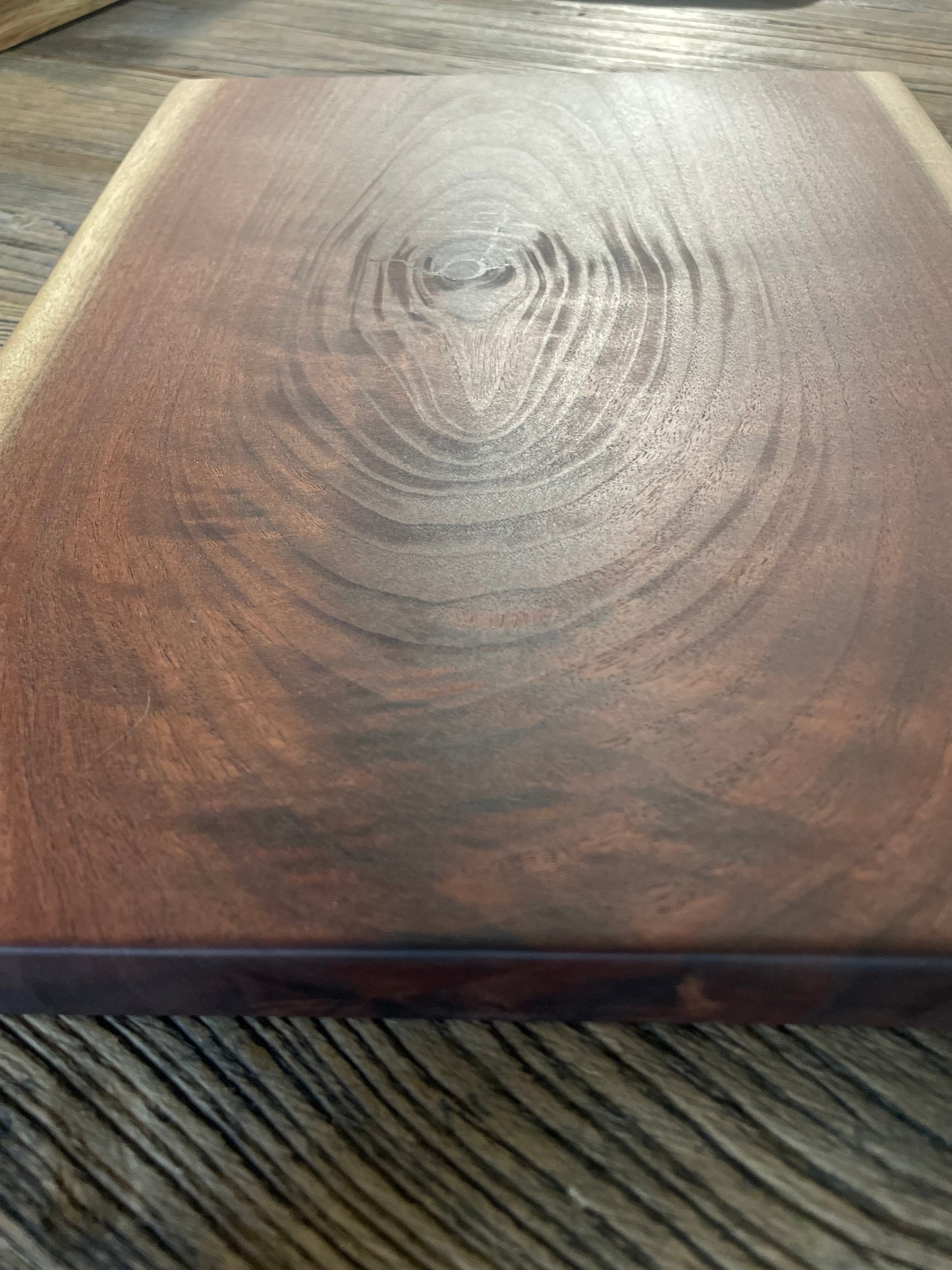 25L001 - Dual Live Edge Walnut Board