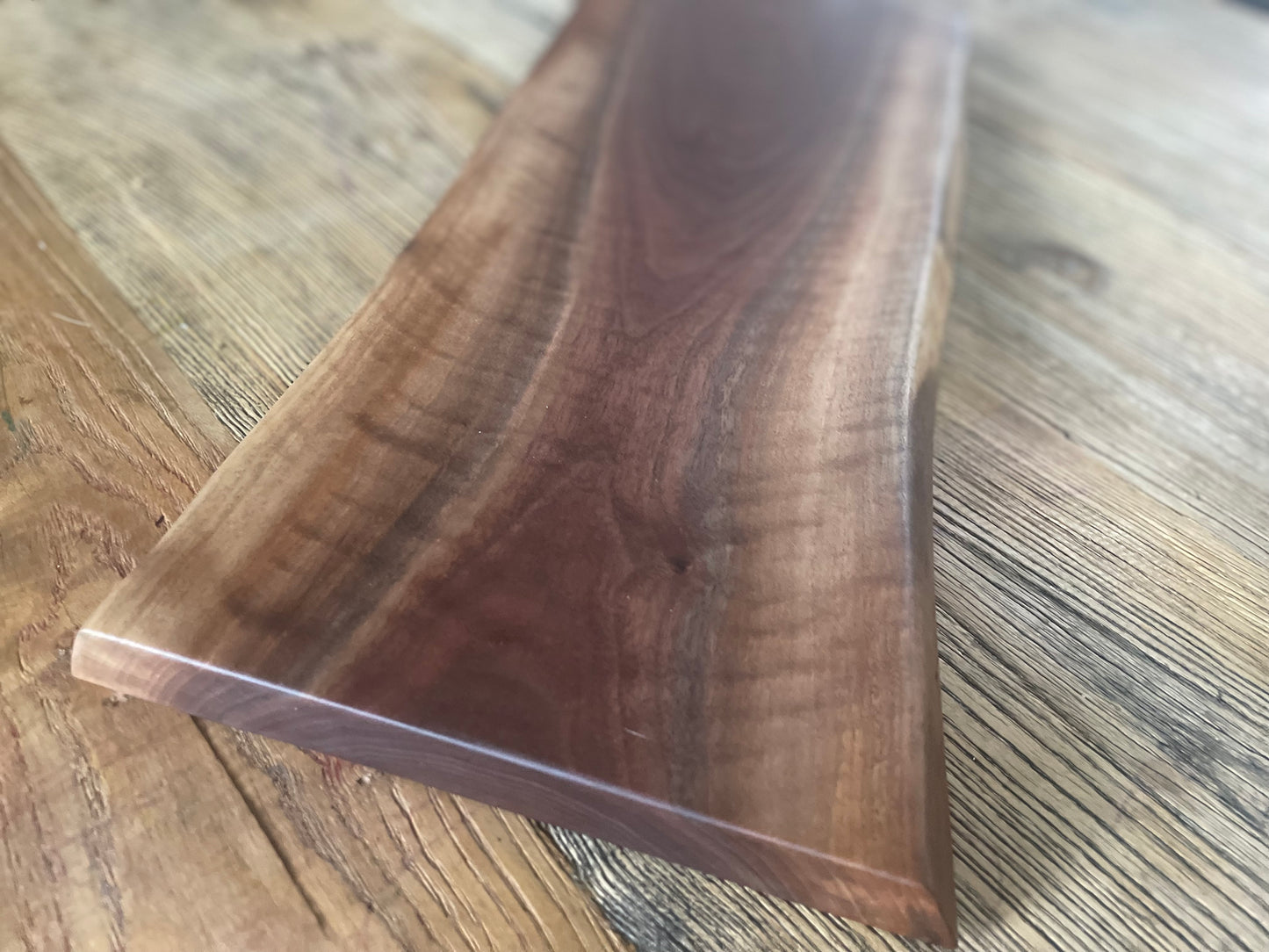 24L026 - Dual Live Edge Long Walnut Board