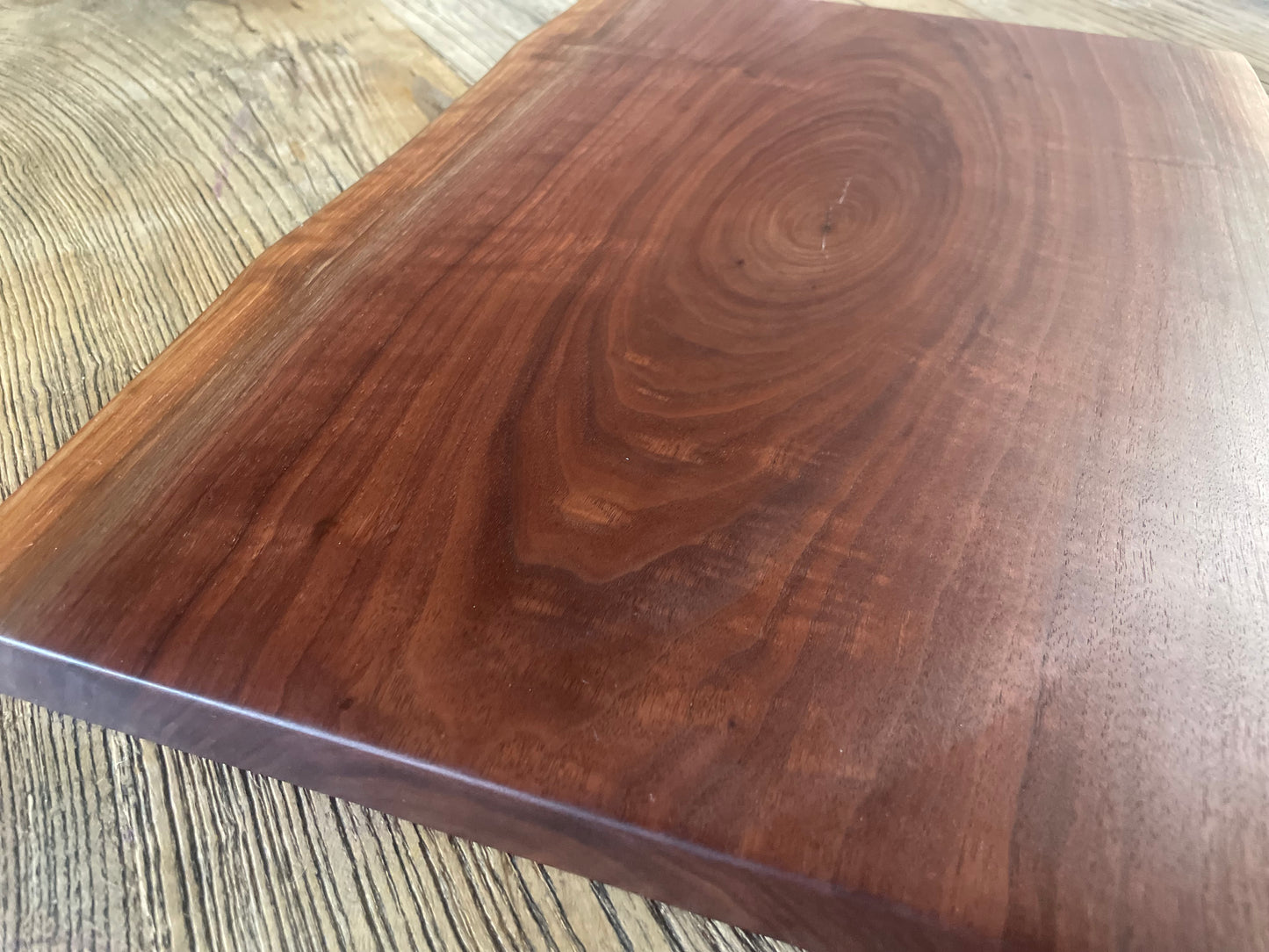 24L028 - Dual Live Edge Black Walnut Board