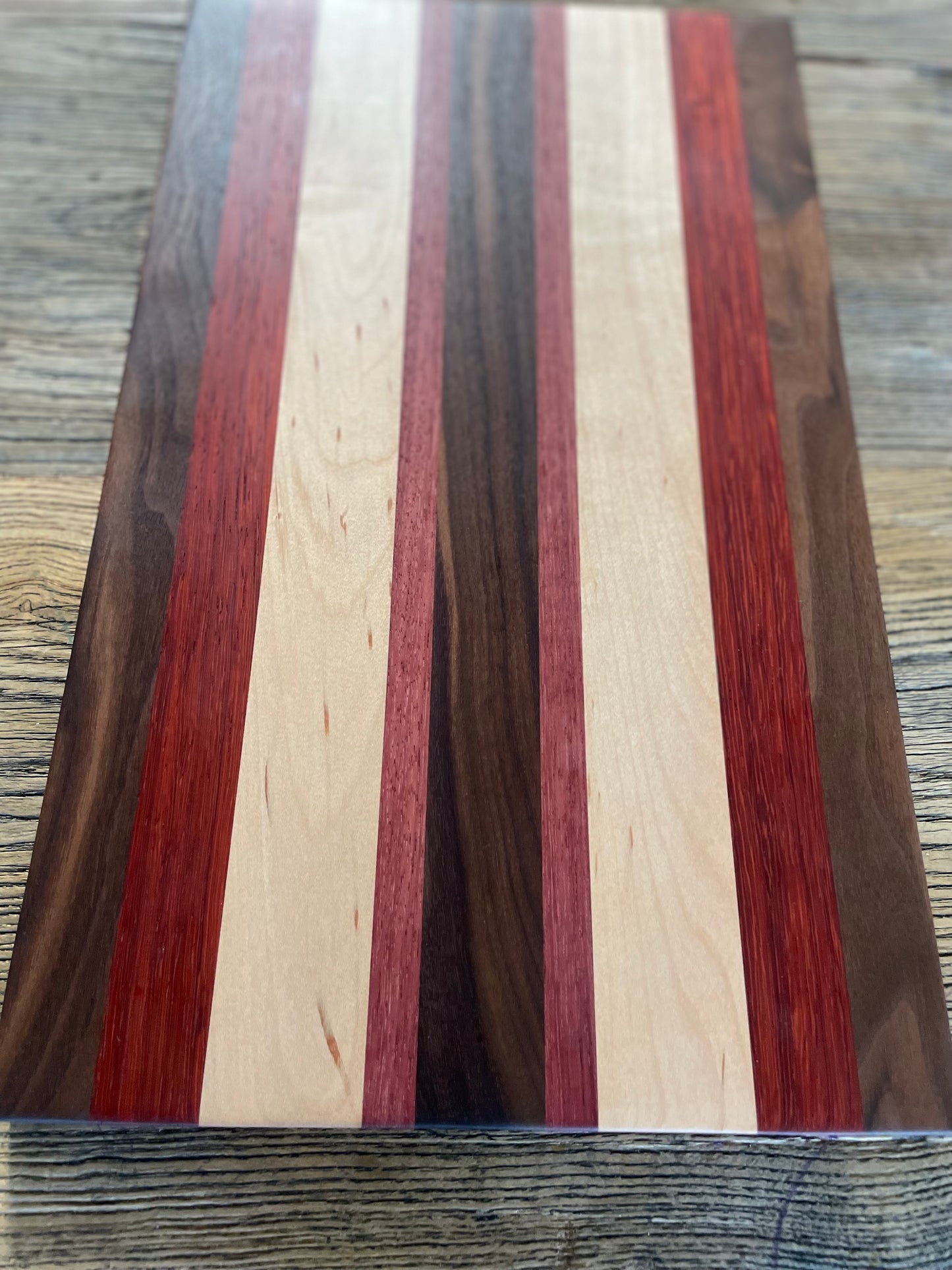 24M020 - Mixed Purpleheart, Wenge, Maple, Walnut & Leopard