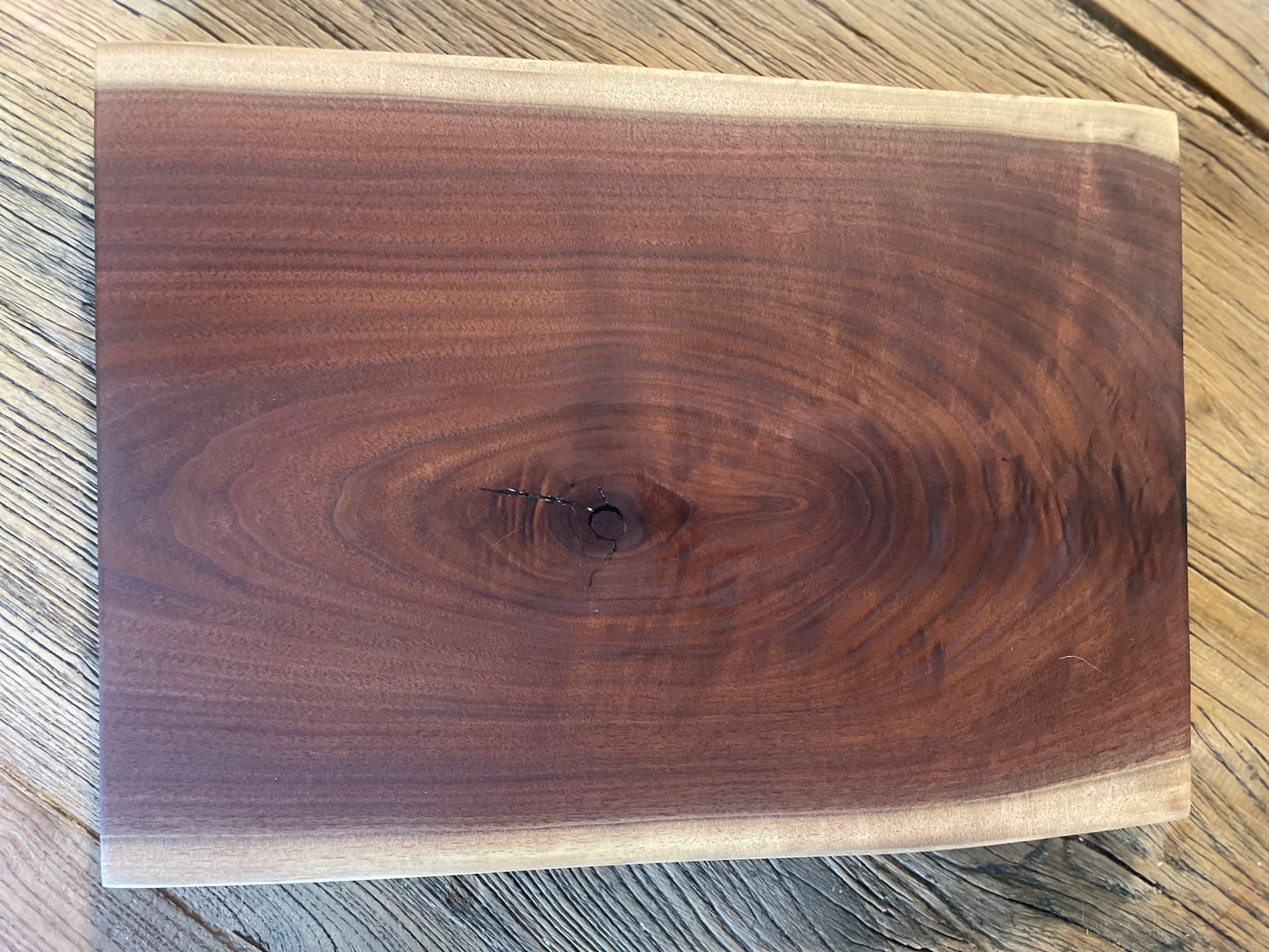 25L001 - Dual Live Edge Walnut Board