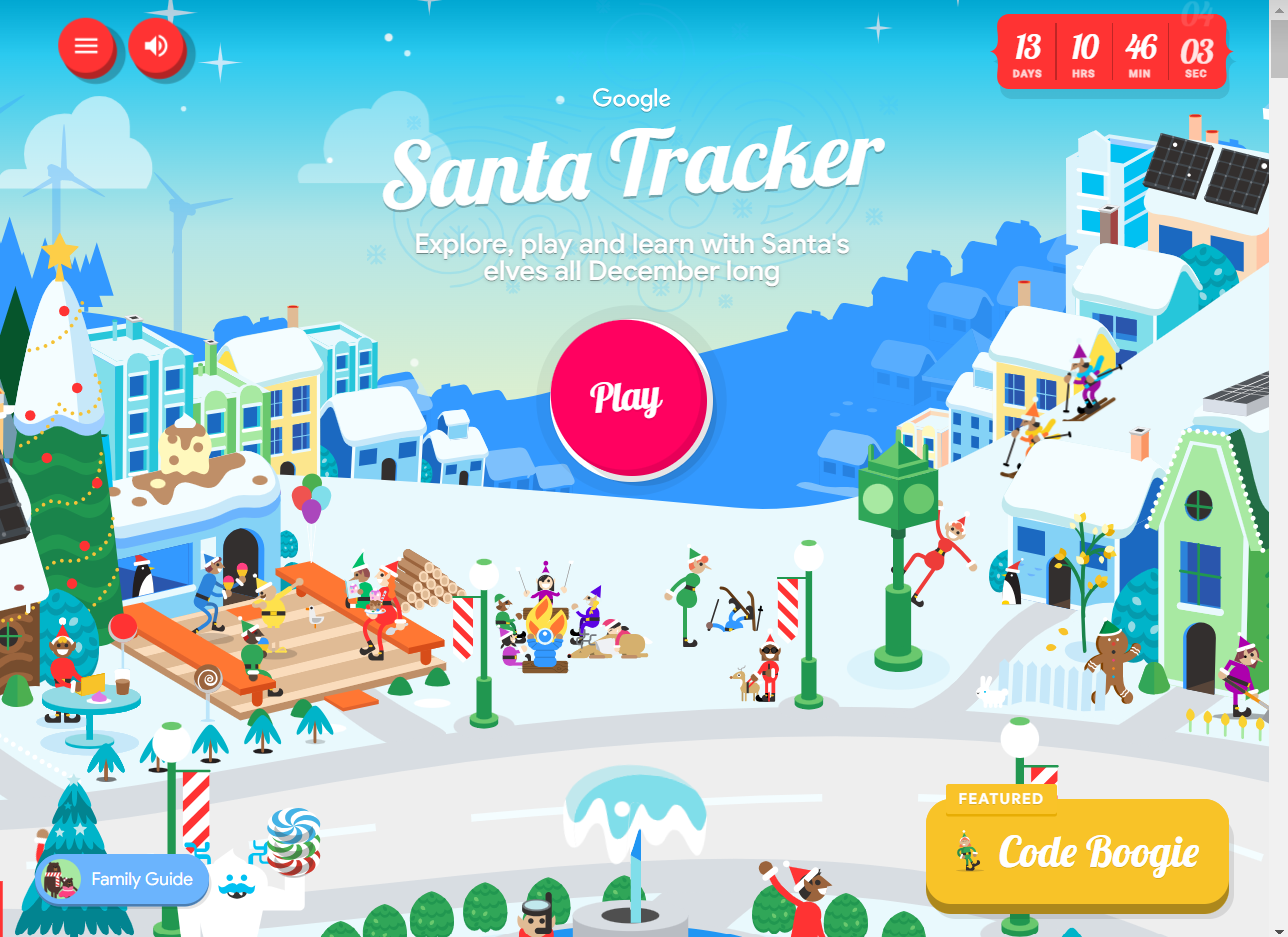 Santa’s Compass with QR Code to “track” Santa