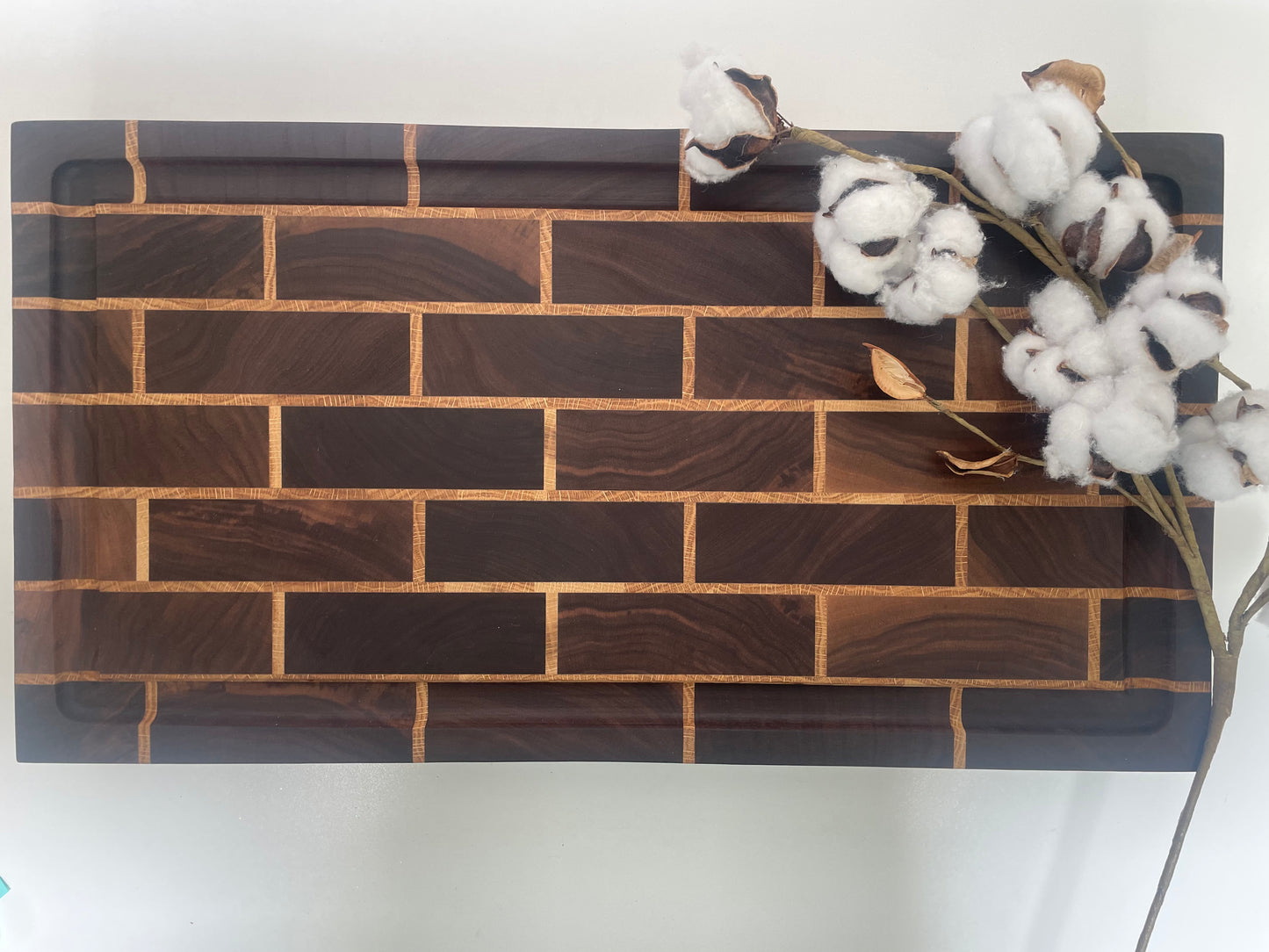 End Grain Brick Pattern Butcher Block (23SL01)