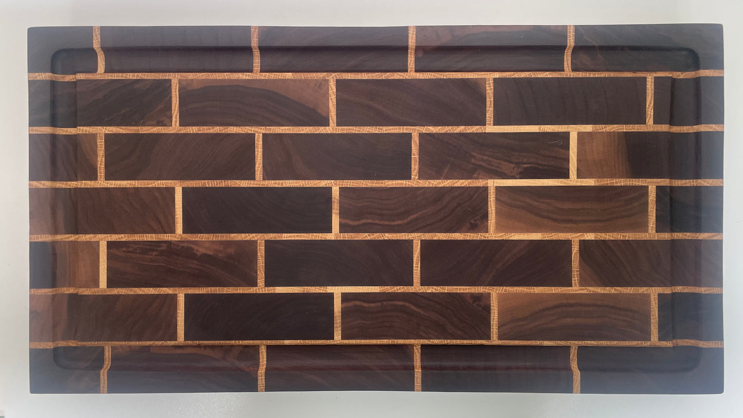 End Grain Brick Pattern Butcher Block (23SL01)