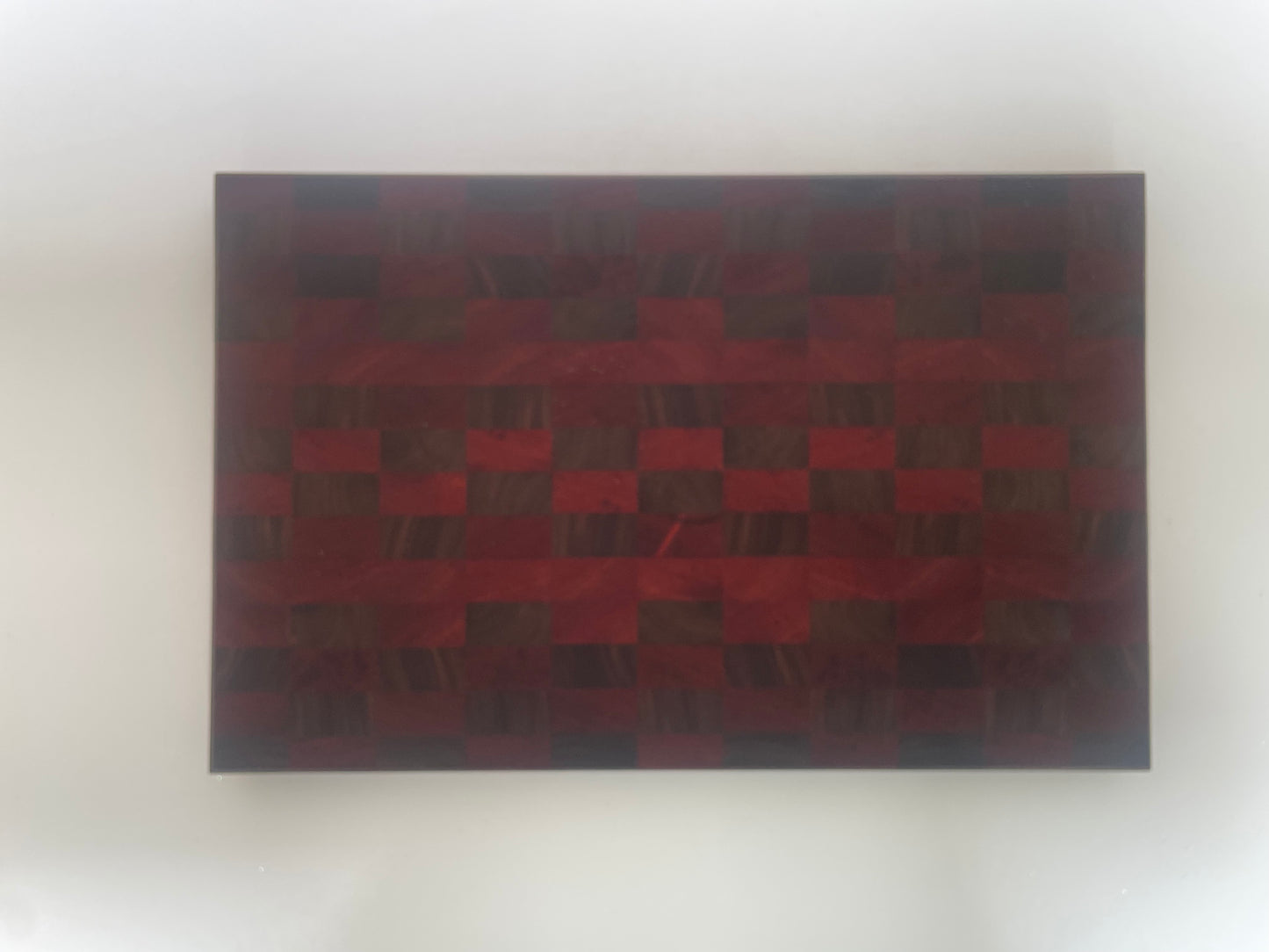 Walnut & Padauk Unique Style End Grain Board (23SJ01)
