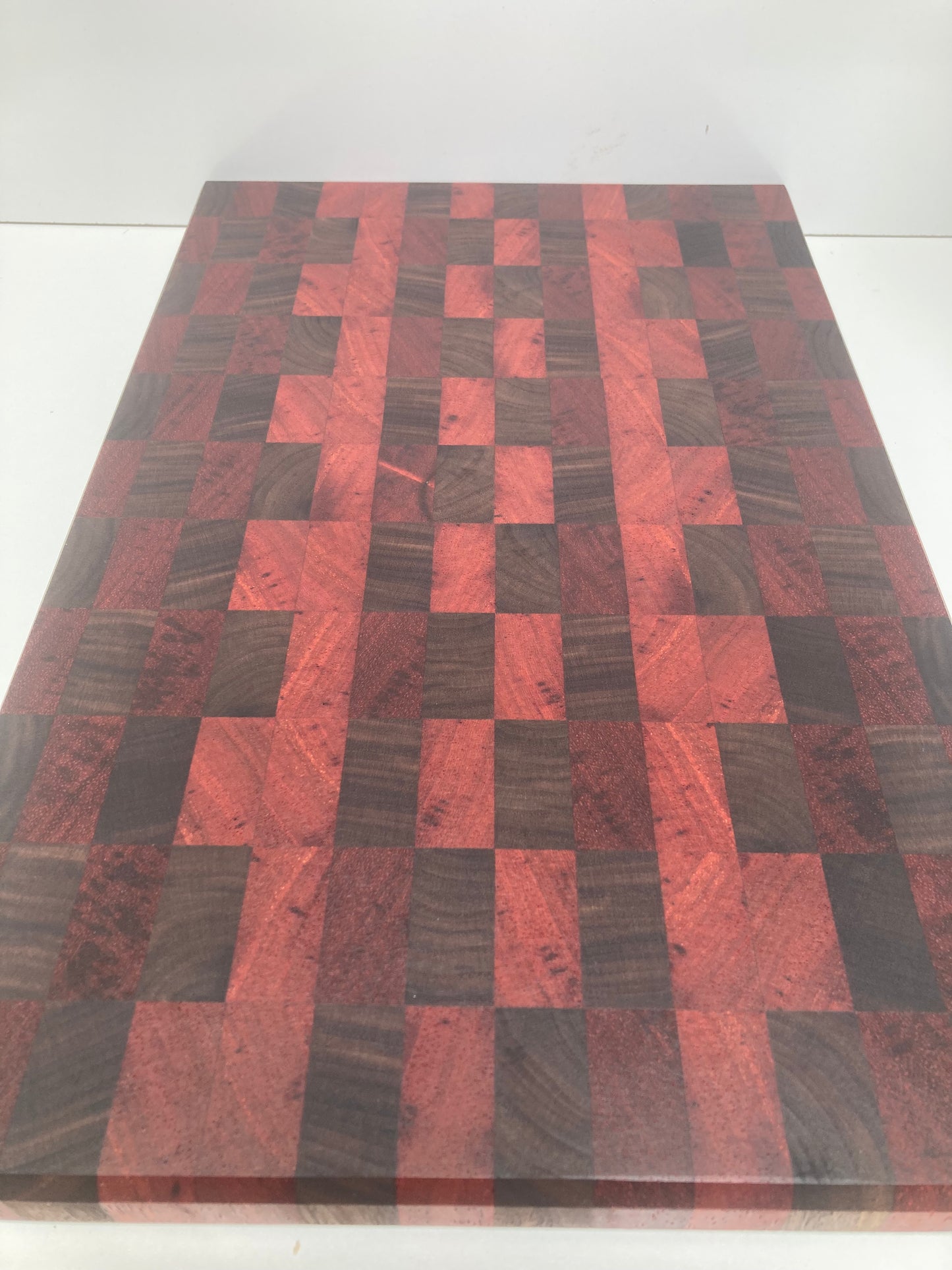 Walnut & Padauk Unique Style End Grain Board (23SJ01)