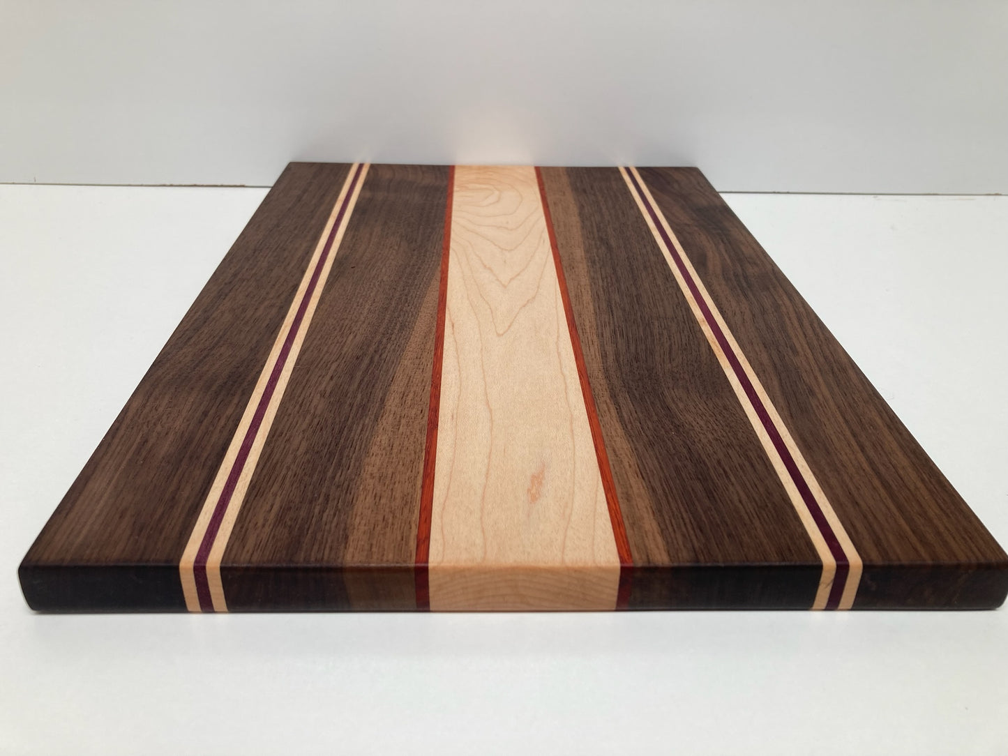 Mixed Black Walnut, Maple, Purple Heart & Padauk Joined Board (Q)
