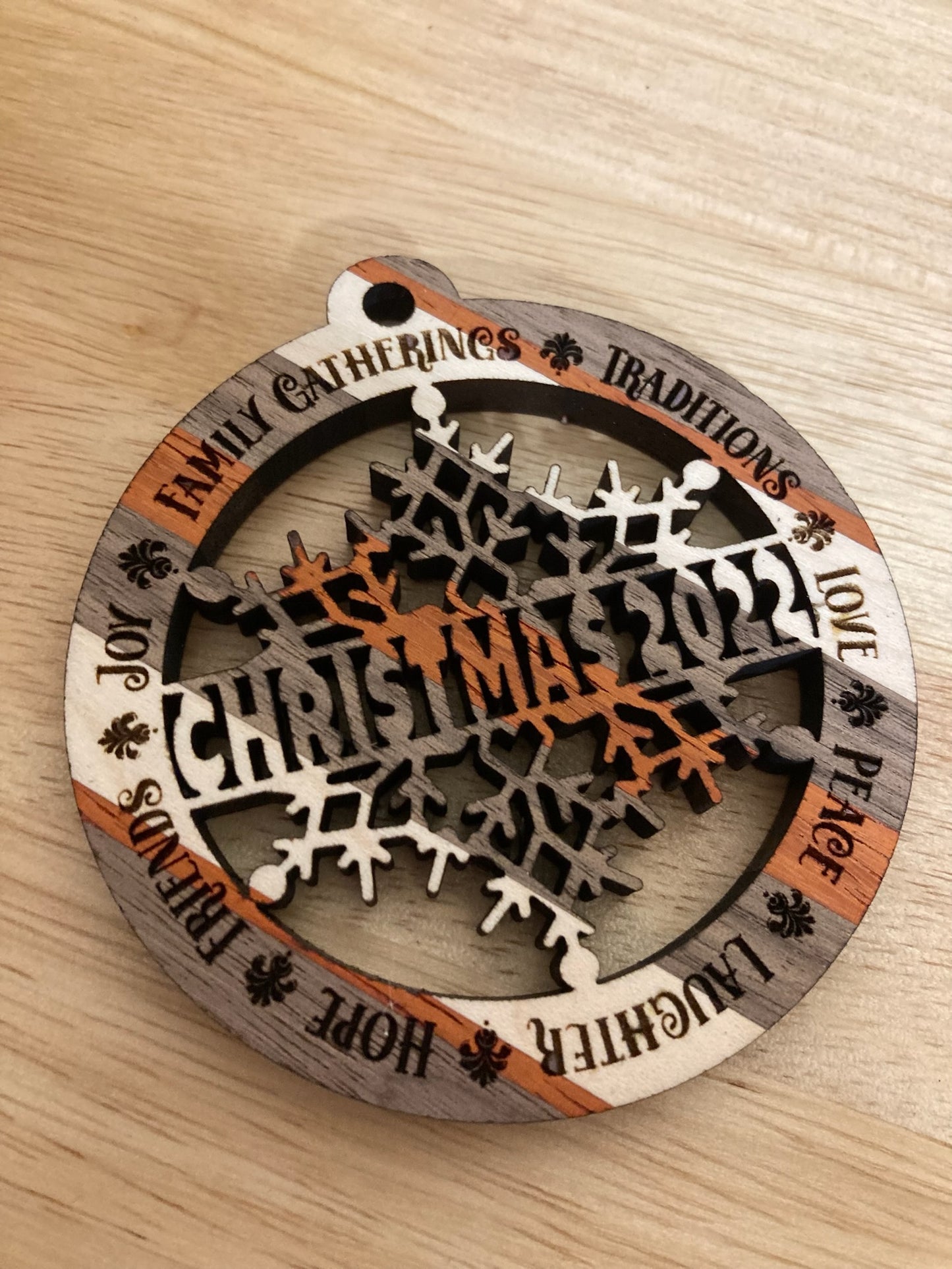 Christmas 2024 Wood Ornament Collection