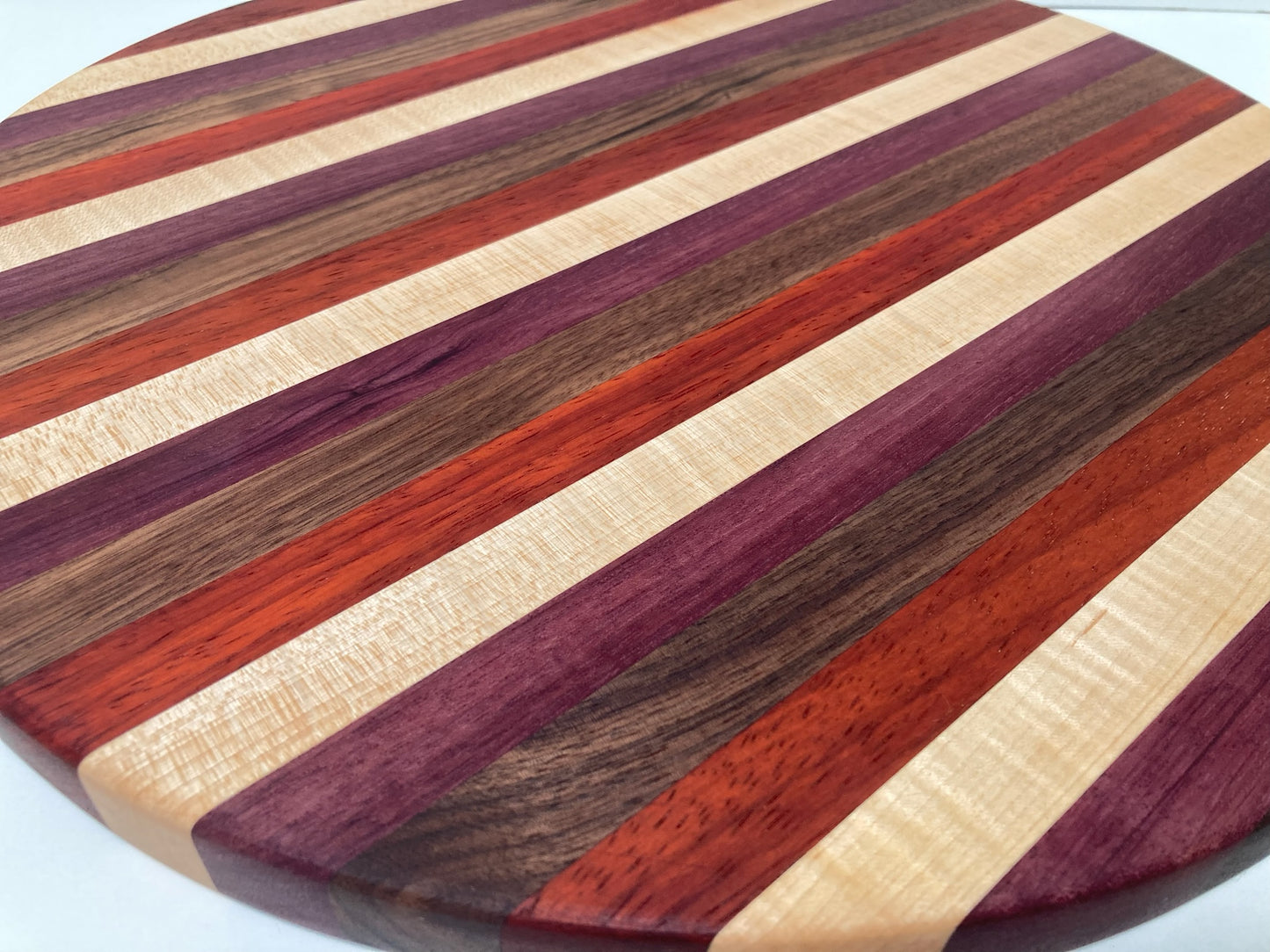 Mixed Walnut, Maple, Padauk & Purple Heart Turn Table (23SG01)