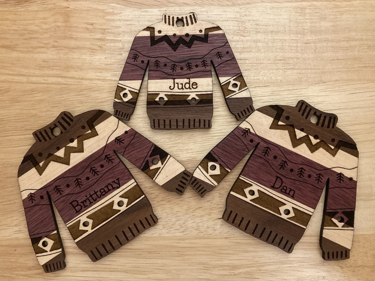 “Ugly Sweater” Ornaments Collection