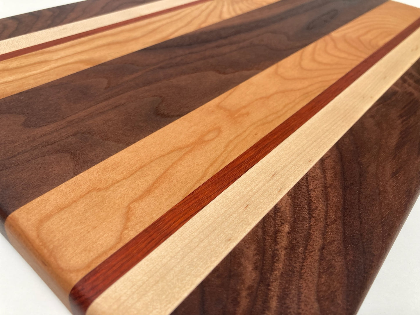 Mixed Walnut, Maple, Padauk & Cherry Joined Board (23MG01)