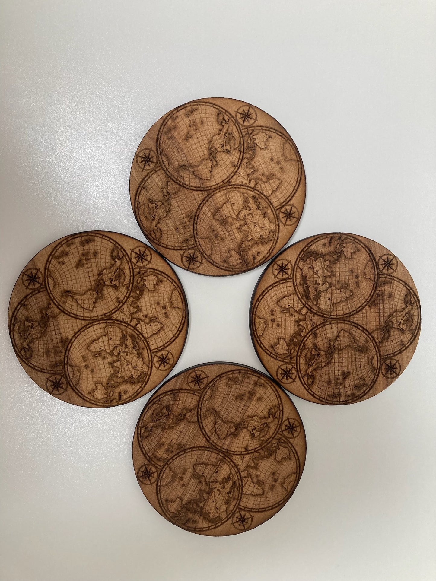 World Map Coasters