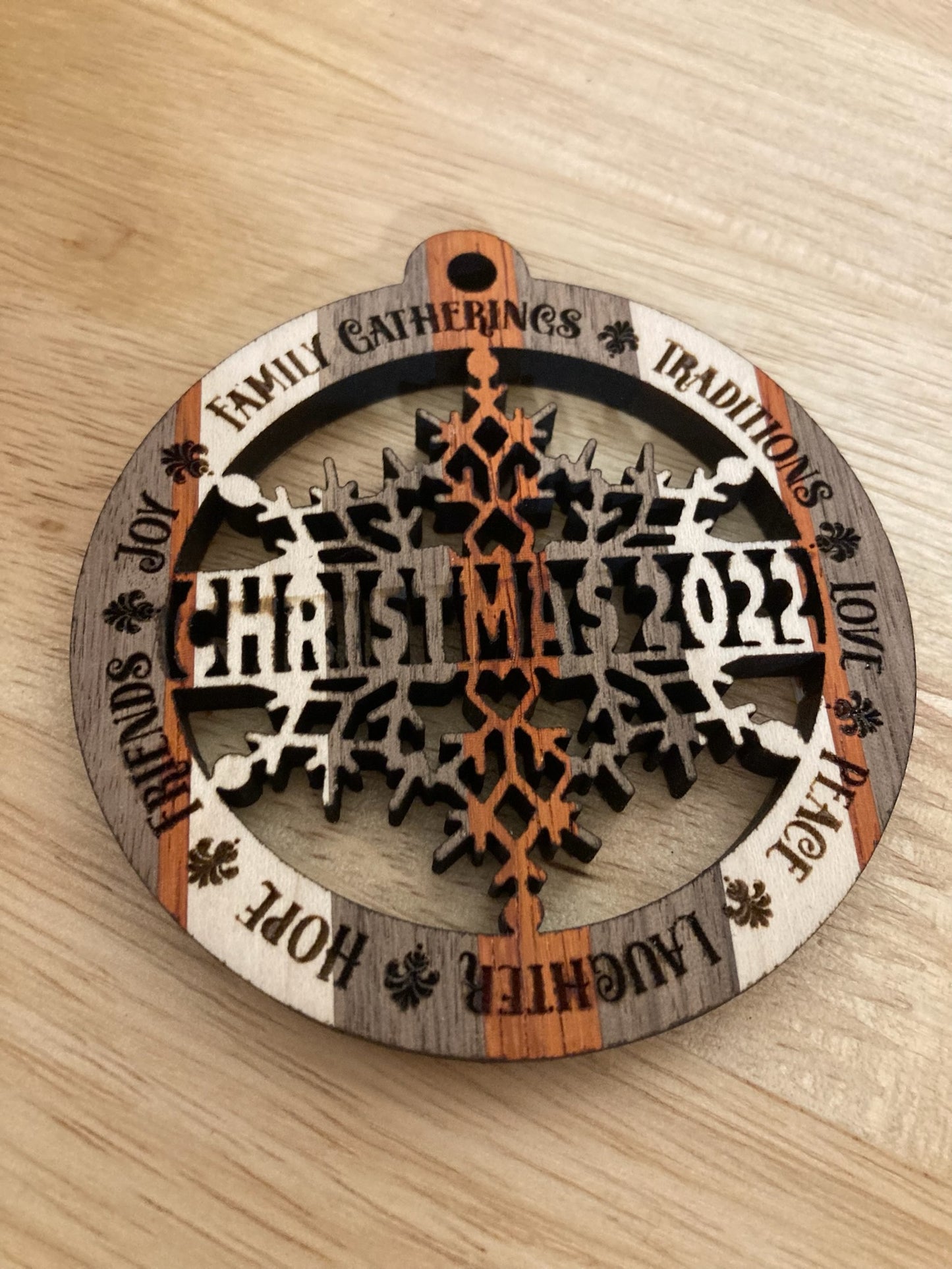 Christmas 2024 Wood Ornament Collection